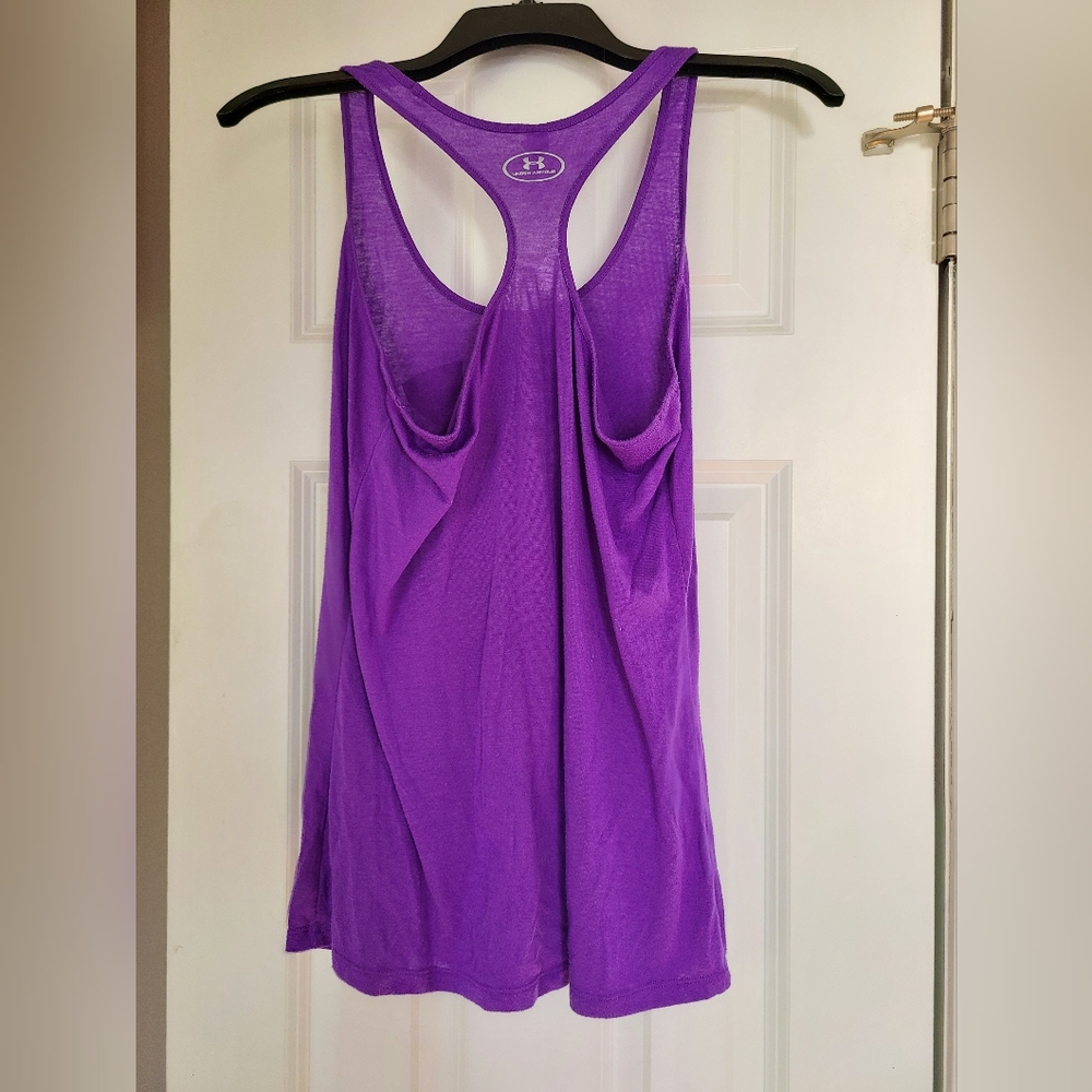 Under Armour Racerback Tank Top Size Small - Picture 4 of 6